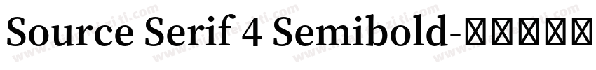 Source Serif 4 Semibold字体转换